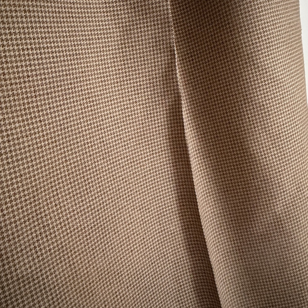 Lauren Ralph Lauren Men’s Dress Pants 38W|28 Pleat Front Tan Micro-Check Slacks - Picture 3 of 6